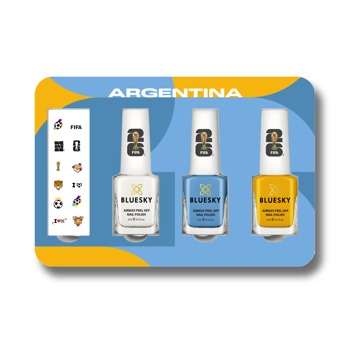 FIFA World Cup 2026™ Collectible Nail Polish Box Set - Argentina | Limited Edition