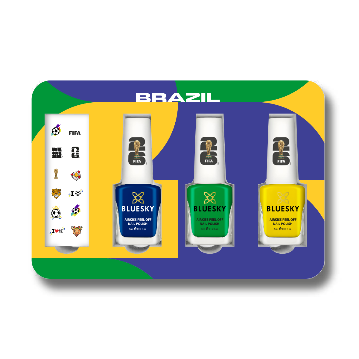 FIFA World Cup 2026™ Collectible Nail Polish Box Set - Brazil | Limited Edition