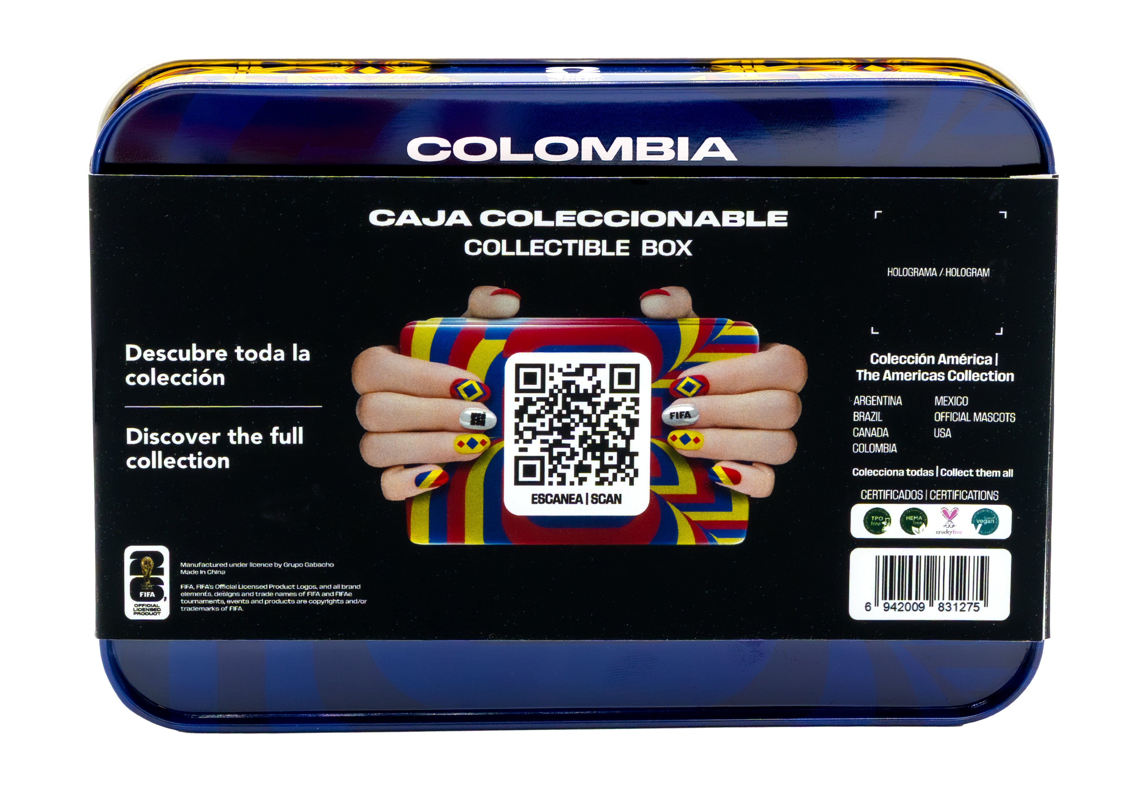 FIFA World Cup 2026™ Collectible Nail Polish Box Set - Colombia | Limited Edition