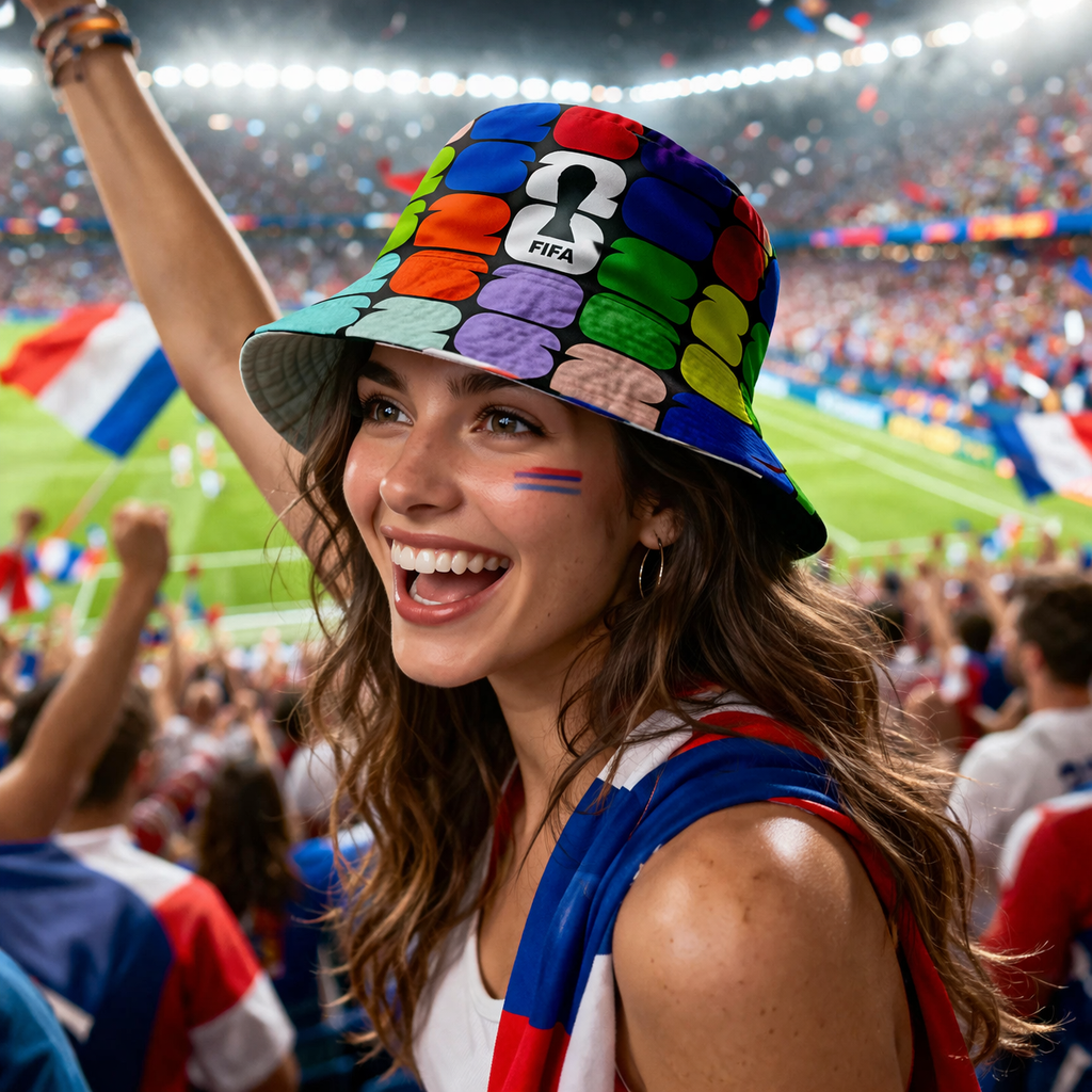 FIFA World Cup 2026™ Official Licensed Bucket Hat | Multicolor Logo Design | One Size | Unisex | Soccer Fan Cap
