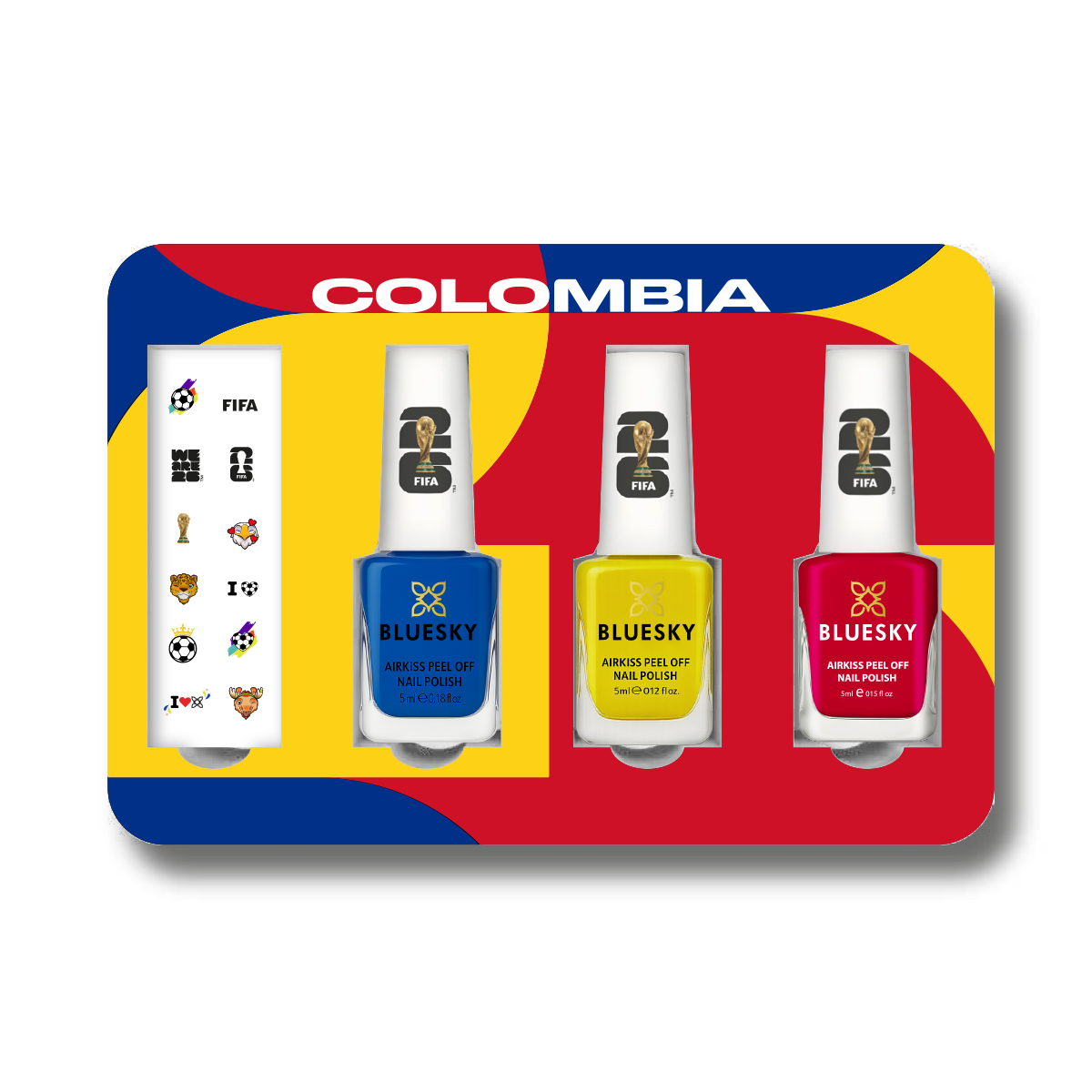 FIFA World Cup 2026™ Collectible Nail Polish Box Set - Colombia | Limited Edition