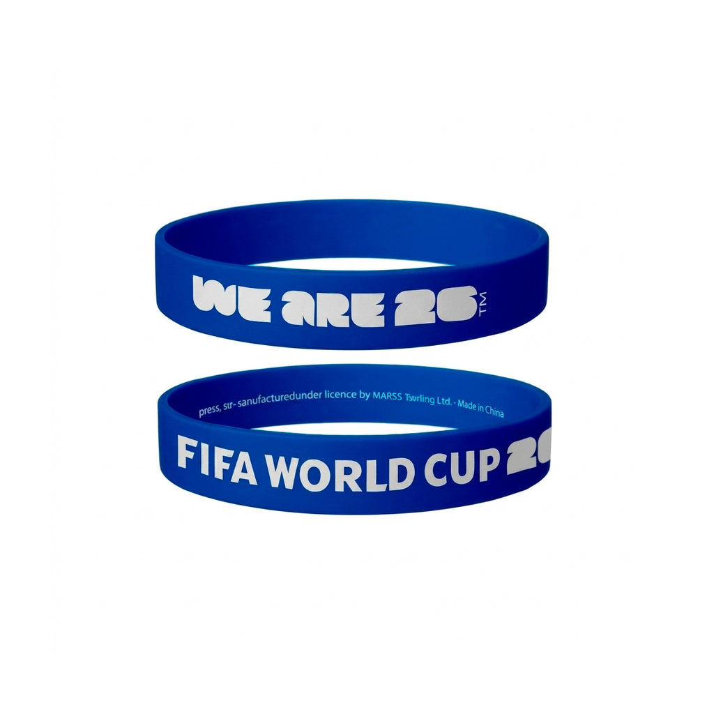 FIFA World Cup 2026™ Official Licensed Silicone Wristband | Blue 15mm Band | “We Are 26” Slogan