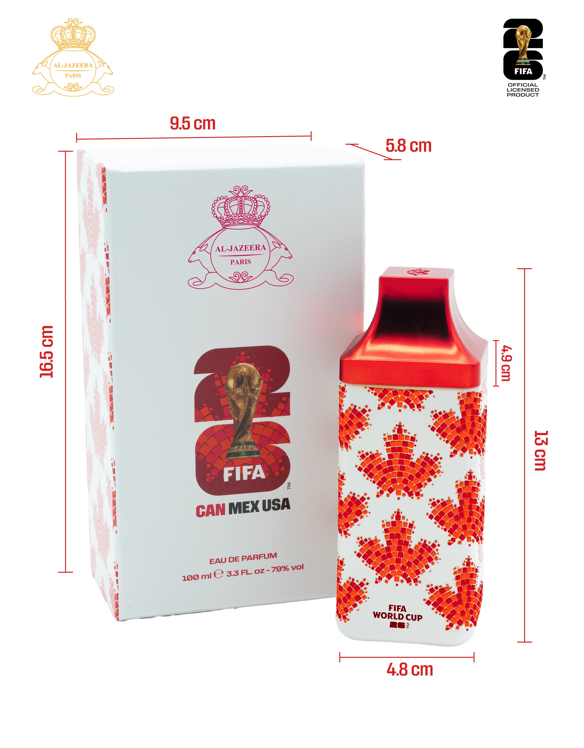 FIFA World Cup 2026™ Official Canada Edition Fragrance | Eau de Parfum Unisex 100 ml | Limited Edition