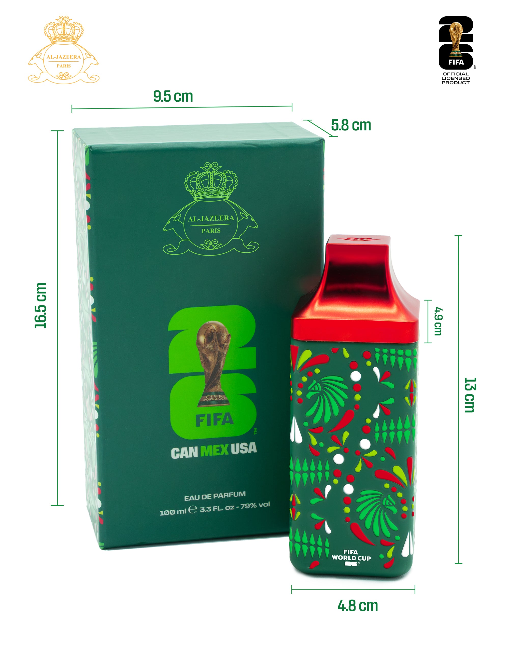 FIFA World Cup 2026™ Official Mexico Edition Fragrance | Eau de Parfum Unisex 100 ml | Limited Edition