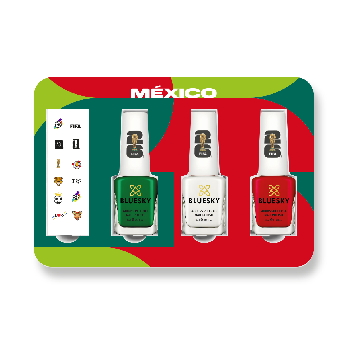 FIFA World Cup 2026™ Collectible Nail Polish Box Set - Mexico | Limited Edition