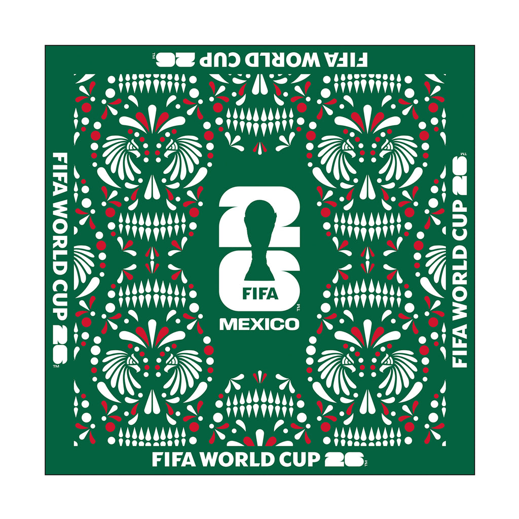 FIFA World Cup 2026™ Official Licensed Bandana | Mexico | 100% Cotton | 56 x 56 cm