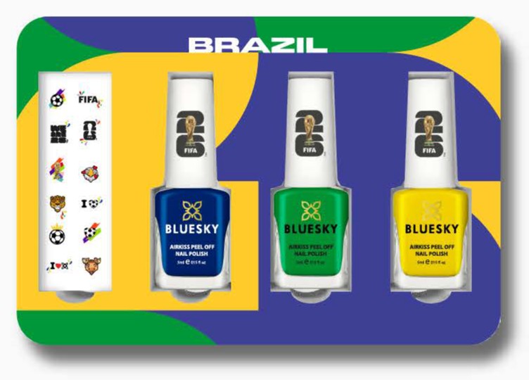 FIFA World Cup 2026™ Collectible Nail Polish Box Set - Brazil | Limited Edition