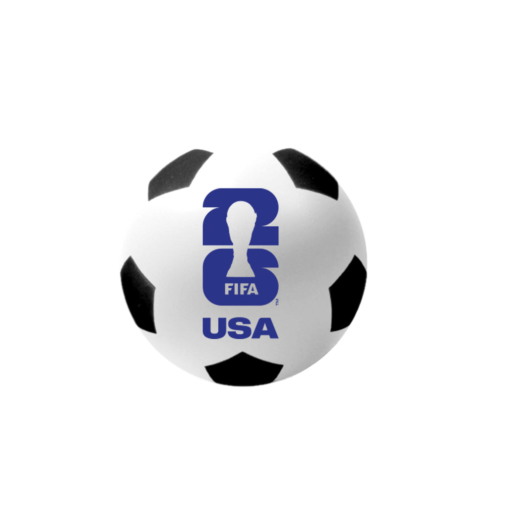 FIFA World Cup 2026™ Official Licensed Stress Ball | USA | Mini Soccer Ball with Logo & Trophy | 6.3 cm