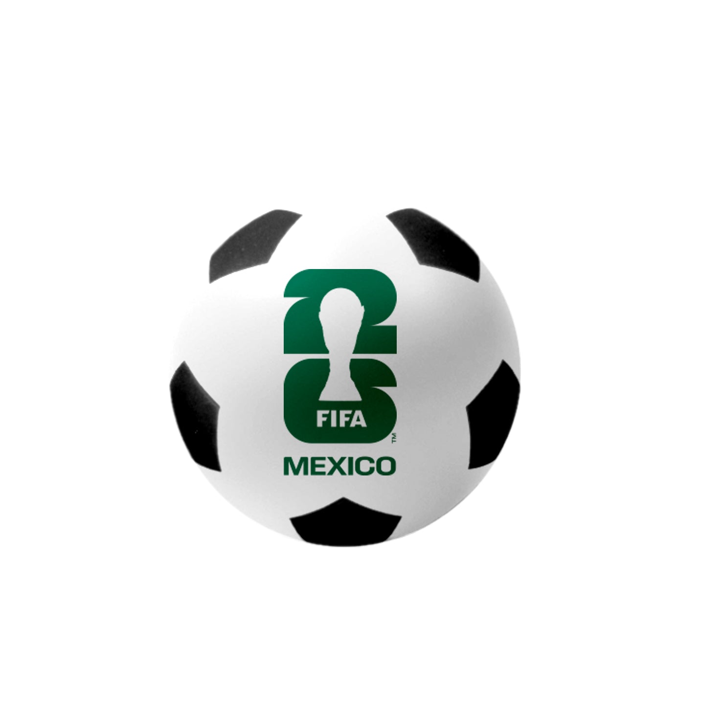 FIFA World Cup 2026™ Official Licensed Mexico Stress Ball | Mini Soccer Ball with Logo & Trophy | 6.3 cm | El Tri