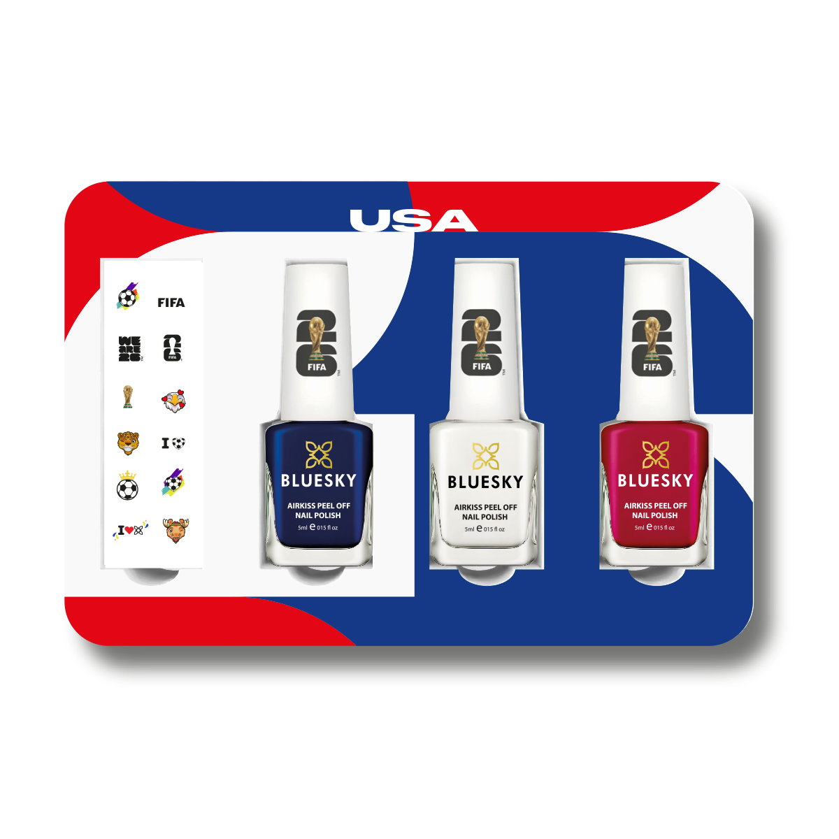 FIFA World Cup 2026™ Collectible Nail Polish Box Set - USA | Limited Edition