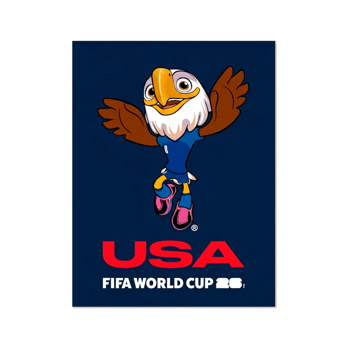 FIFA World Cup 2026™ Official Licensed Cape | Kids | USA | Clutch Mascot | 70 x 90 cm