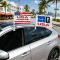 FIFA World Cup 2026™ Official Licensed Car Flag | USA | 2 Double-Sided Printed Flags