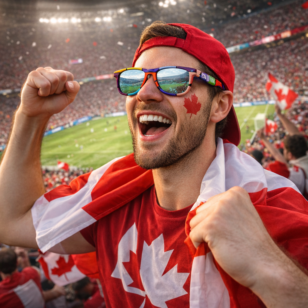 FIFA World Cup 2026™ Official Licensed Sunglasses | Multicolor Logo Design | UV400 Protection | Adult Unisex
